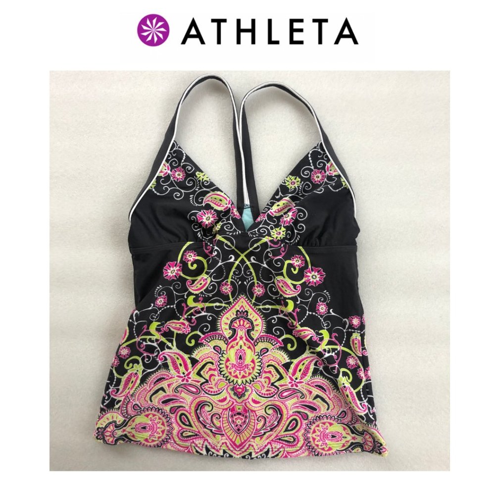 Athleta Paisley Tankini Top